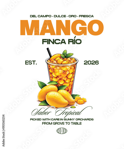 mango fruite tshirt design