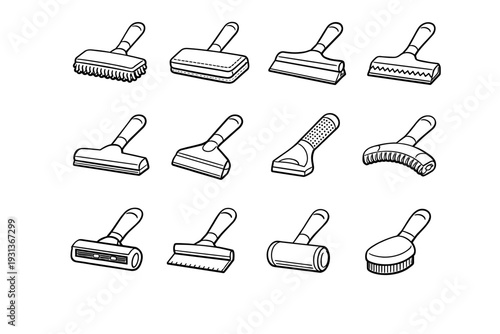 Icon body pet hair reusable channel vector grip silicone flexible remover brush