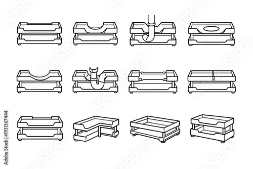 Sink fit notch storage clean plumbing under clearance icon cutout drain modern