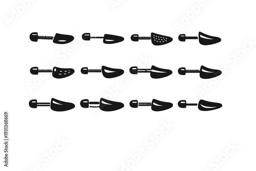 Utility internal footwear simple support vector shoe image accessory everyday tree generation