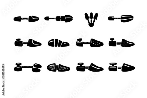 Form shoe shape simple retention insert support articulated aid image vector icon