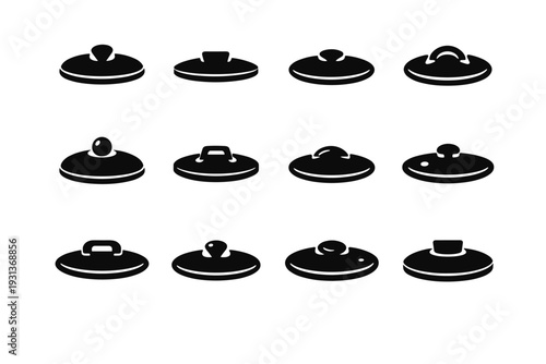 Pan aid form filled lid icon vector subtle efficiency compact cover cookware