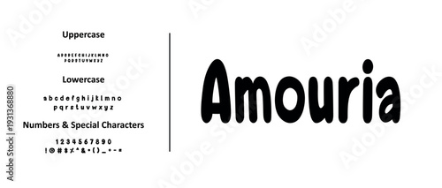 Amouria is an Stylish handwritten typography featuring graceful curves and organic flow. Perfect for logos, quotes, feminine branding, editorial layouts, and luxury design projects seeking a natural h