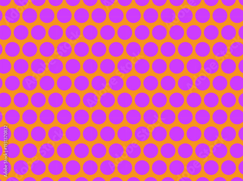 Vibrant repeating pattern of overlapping circles background, creating a retro geometric feel suitable for textiles, wallpaper, packaging, and modern graphic design.decorative, wallpapers and posters.