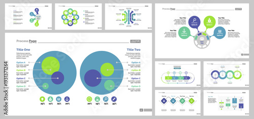 Nine Planning Slide Templates Set