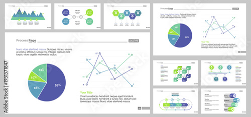 Nine Economics Slide Templates Set