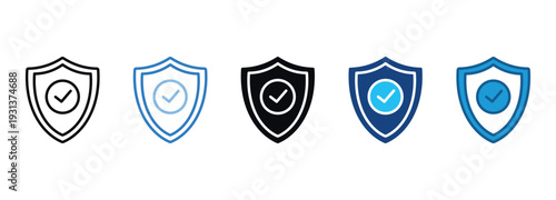 Security Icon Set Multiple Style Of