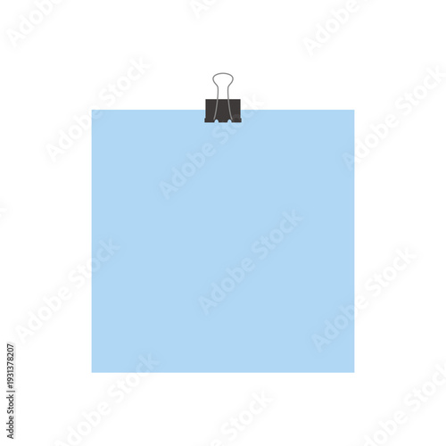 ダブルクリップでとめているメモ用紙