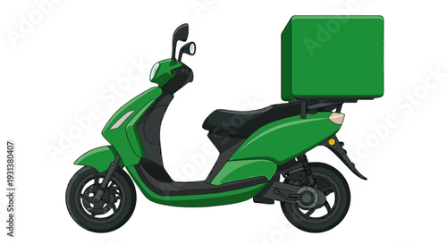 Delivery Scooter with Cargo Box