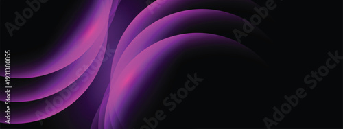 Abstract purple light streaks radiating from the center over a deep dark background, creating a bold and energetic visual impact.