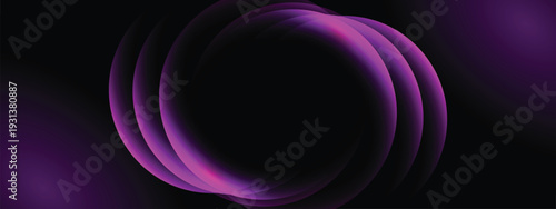 Abstract purple light streaks radiating from the center over a deep dark background, creating a bold and energetic visual impact.