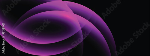 Abstract purple light streaks radiating from the center over a deep dark background, creating a bold and energetic visual impact.