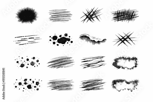 Pool skip scratch grain icon trace image pen edge simple texture vector