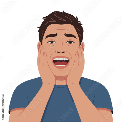 Man with Surprised Expression 1.