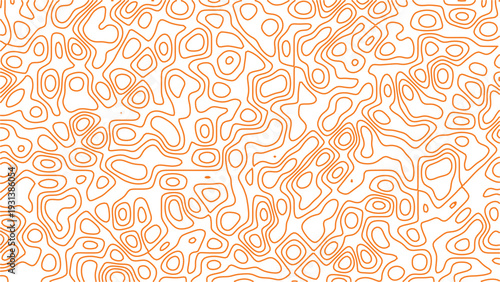 A close up of a orange and white abstract design