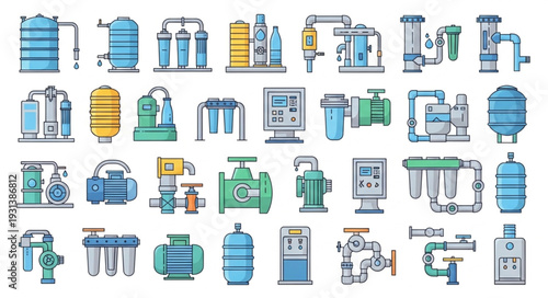 Collection of water purification and filtration systems.