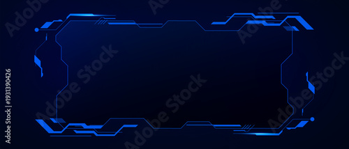 Sci fi futuristic user interface, HUD template frame design, Technology abstract background