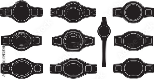 Collection of various smartwatch designs and styles on display