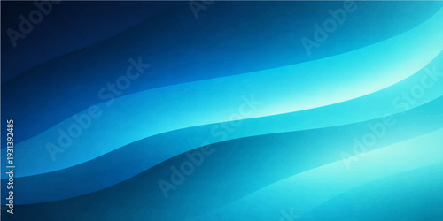 Smooth flowing blue waves with a futuristic light curve design create a motion gradient backdrop and abstract vector art texture for a sleek wallpaper background