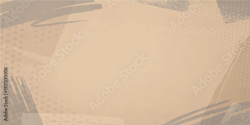 Blank antique parchment background with a rough brown kraft paper texture and aged beige cardboard material for vintage design