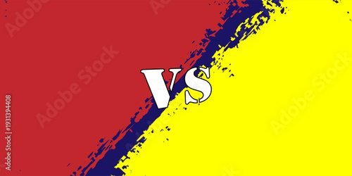 Vs template. Versus comparison blank. Decorative battle cover with lettering. EPS 10