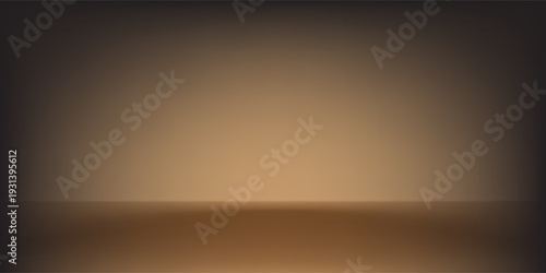 Dark gold gradient background studio with two lights shiny abstract pattern, modern and luxury empty room interior for premium product display lighting.
