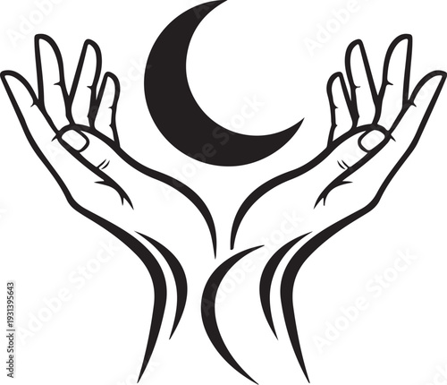 Mystic Hands Moon SVG Bundle
