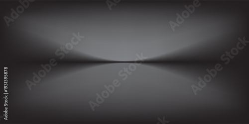 Abstract gradient podium background. Empty gray 3D studio background. Clean scene for product presentation mockup template. eps 10