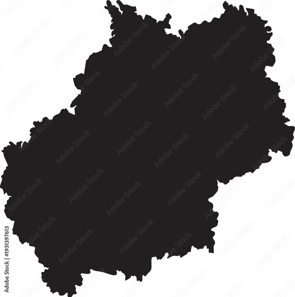 Obraz premium Black silhouette map of France outline shape for travel and geography concepts isolated on white background