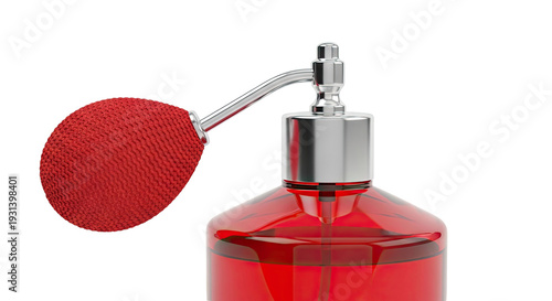 Vintage Red Perfume Atomizer