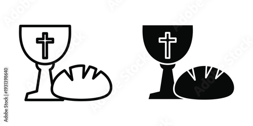 Communion Chalice Bread Sacred Ritual Symbol