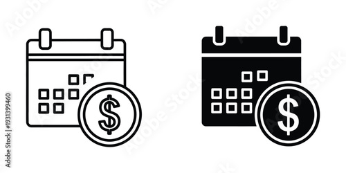 Calendar Coin Finance Planning Business