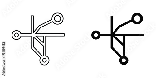 Network Node Circuit Diagram Connectivity Symbol Commercial
