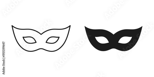Masquerade Mask Icon Symbol Commercial