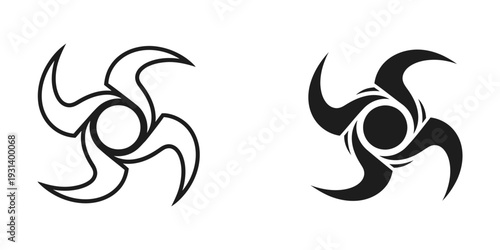 Tribal Swirl Symbol Graphic Design