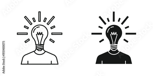 Lightbulb Head Idea Concept Business