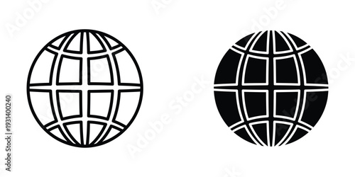 Globe Network Icon Business Digital Connection