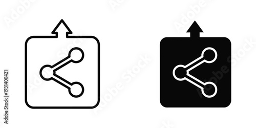 Share Icon Upload Network Symbol Commercial