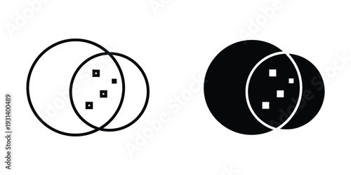 Venn Diagram Overlap Squares Data Sets