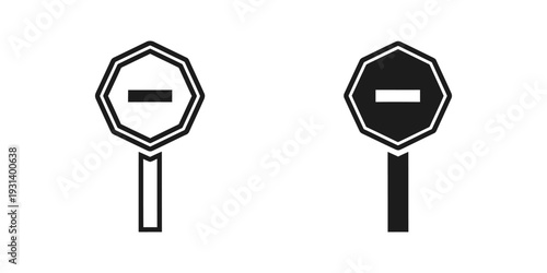 Stop Sign Prohibition Icon Commerce