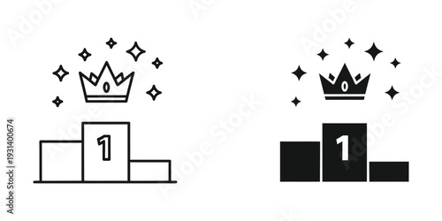 Winner Podium Crown Award Success Commercial