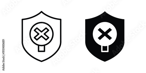 Shield Reject Icon Security