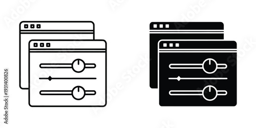 Settings Controls Sliders Interface Control Panel Configuration