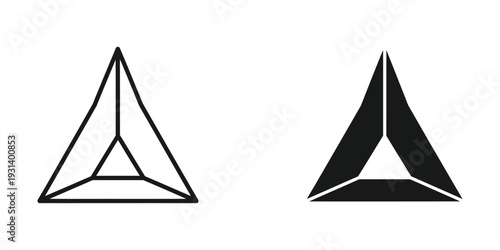 Triangle Geometry Abstract Symbol Vector Graphic