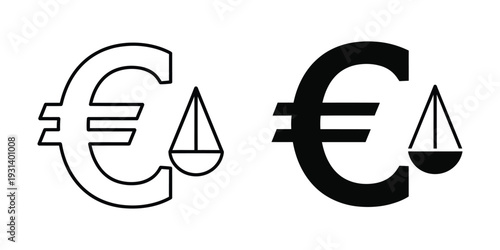 Euro Symbol Scale Finance Legalization