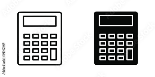 Calculator Icons Finance Business Calculation Concept