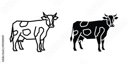 Cow Livestock Agricultural Symbol Commerce