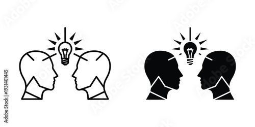 Brainstorming Idea Exchange Collaboration Lightbulb Business Concept