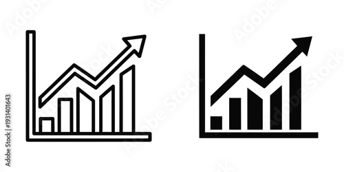 Growth Chart Arrow Upward Business Success