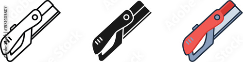 Three USB flash drives isolated on white background modern tech storage